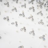 Melisande black embellished mini dress