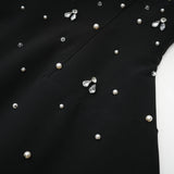 Melisande black embellished mini dress