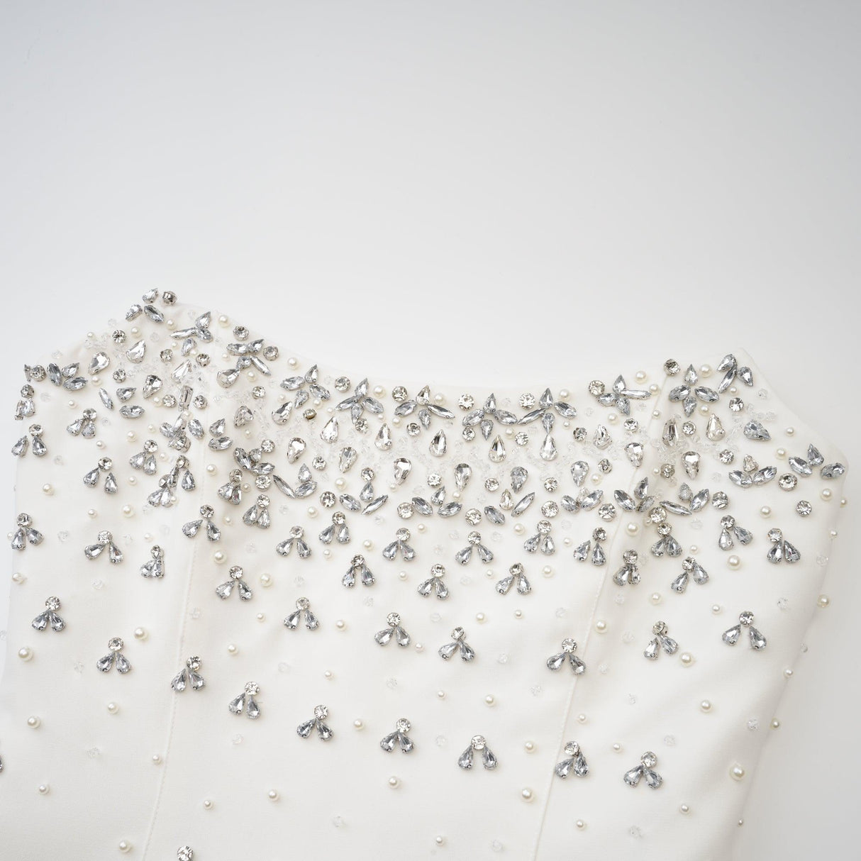 Aurohaya Melisande black embellished midi dress