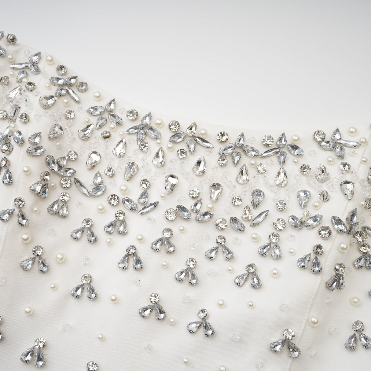 Aurohaya Melisande black embellished midi dress