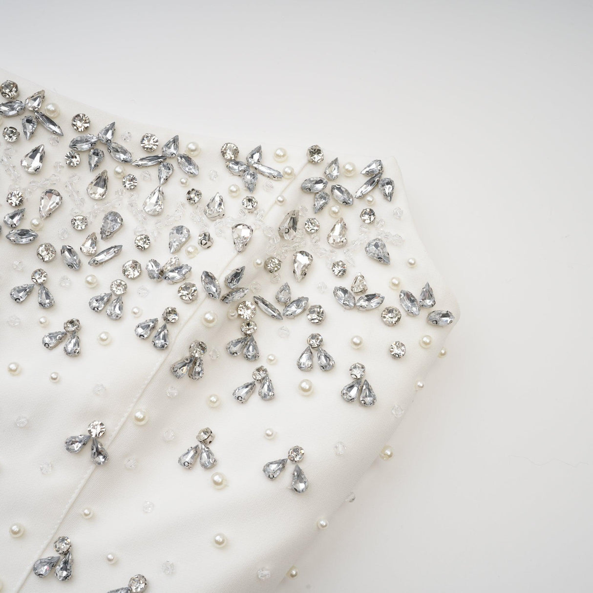 Aurohaya Melisande black embellished midi dress