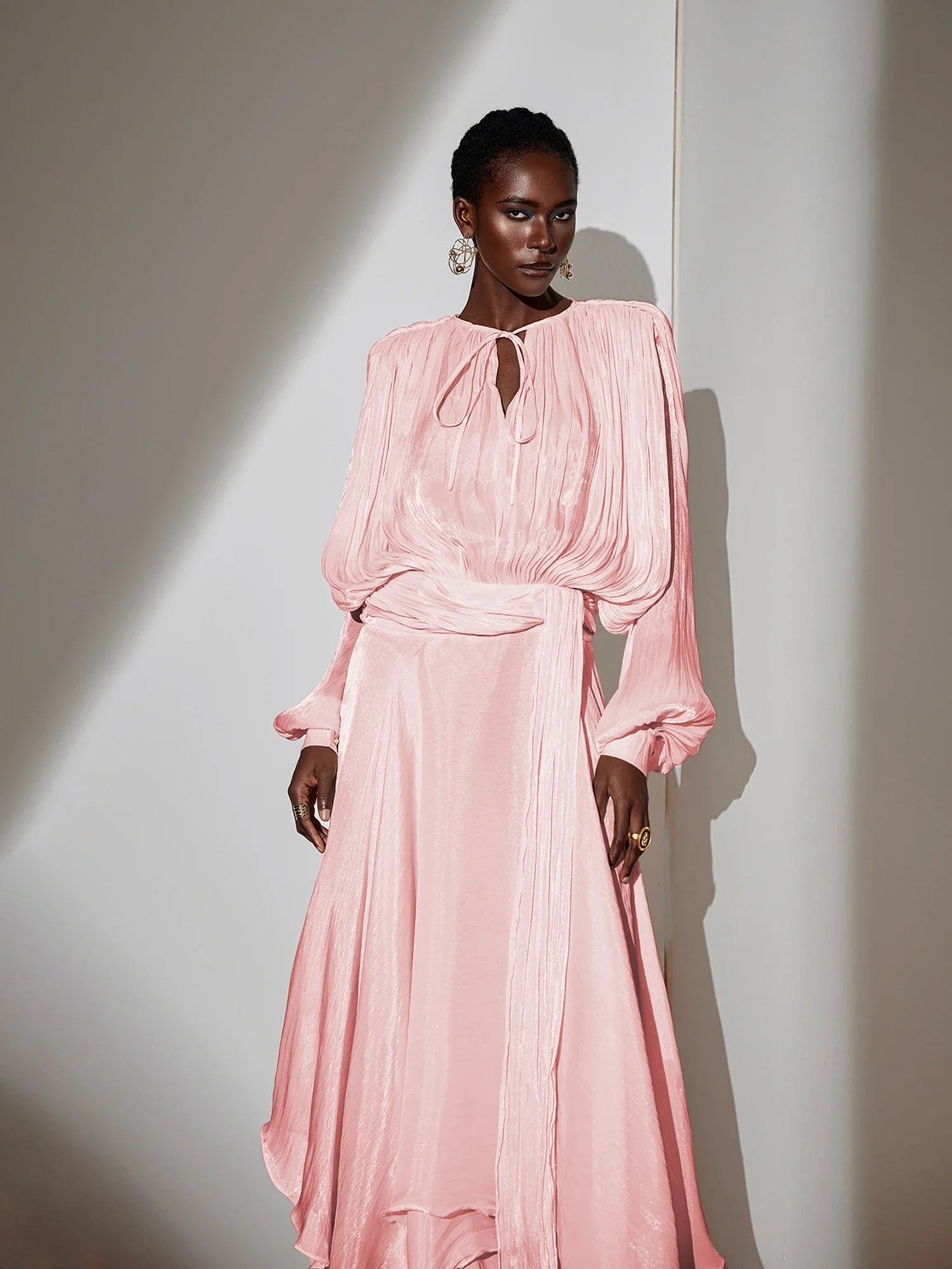 Aurohaya Gloria Long Sleeve Maxi Dress