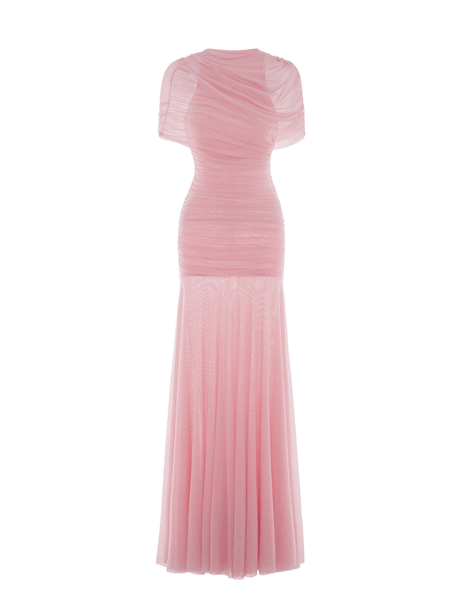 Aurohaya Mado One Shoulder Ruched Maxi Dress