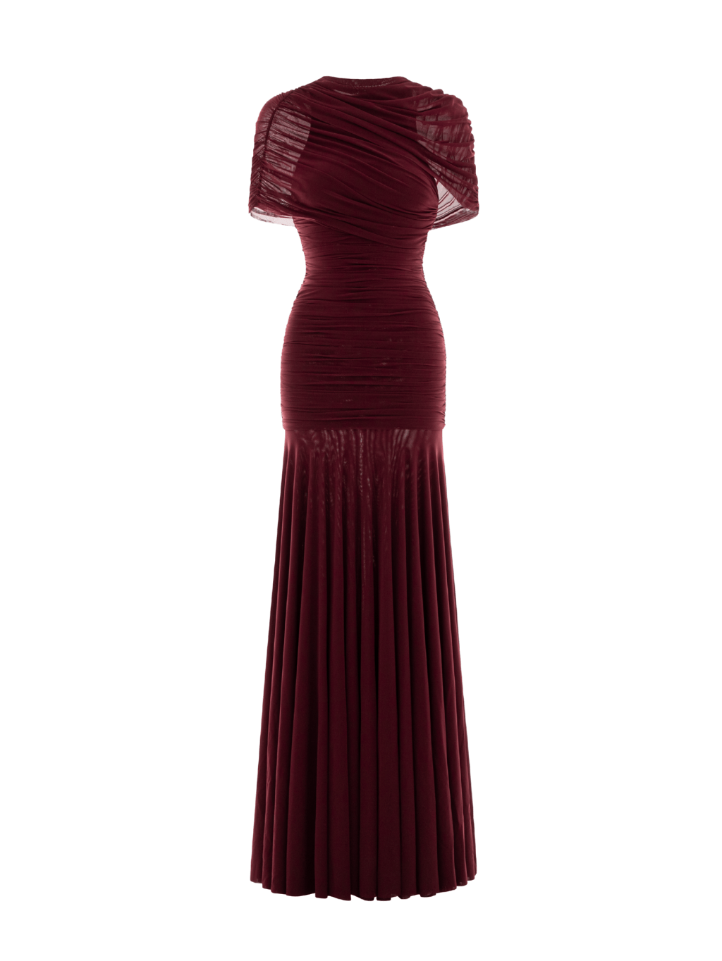 Aurohaya Mado One Shoulder Ruched Maxi Dress