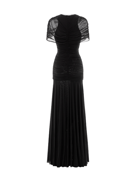 Aurohaya Mado One Shoulder Ruched Maxi Dress