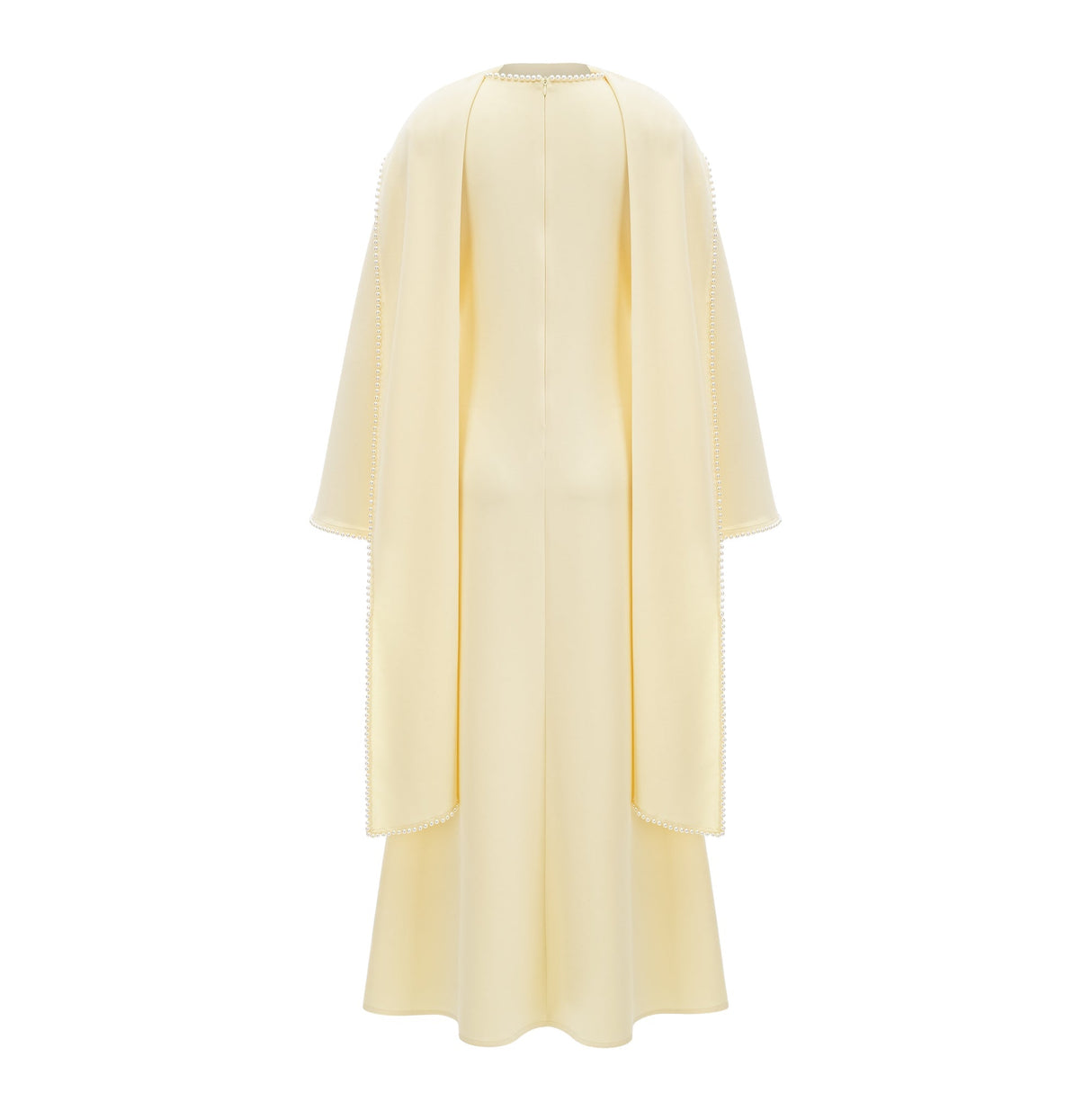 Sommet Pearl Trim Shawl Detail Maxi Dress / Yellow