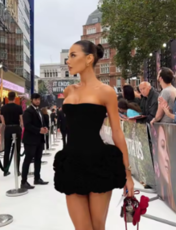 Aurohaya Isadora Strapless Corset Mini Dress black