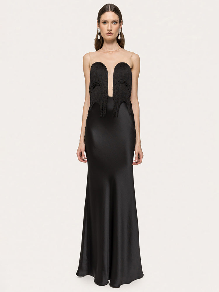 Aurohaya Marina Strapless Maxi Dress
