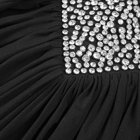 Aurohaya Liberté Embellished Long Sleeve Maxi Dress