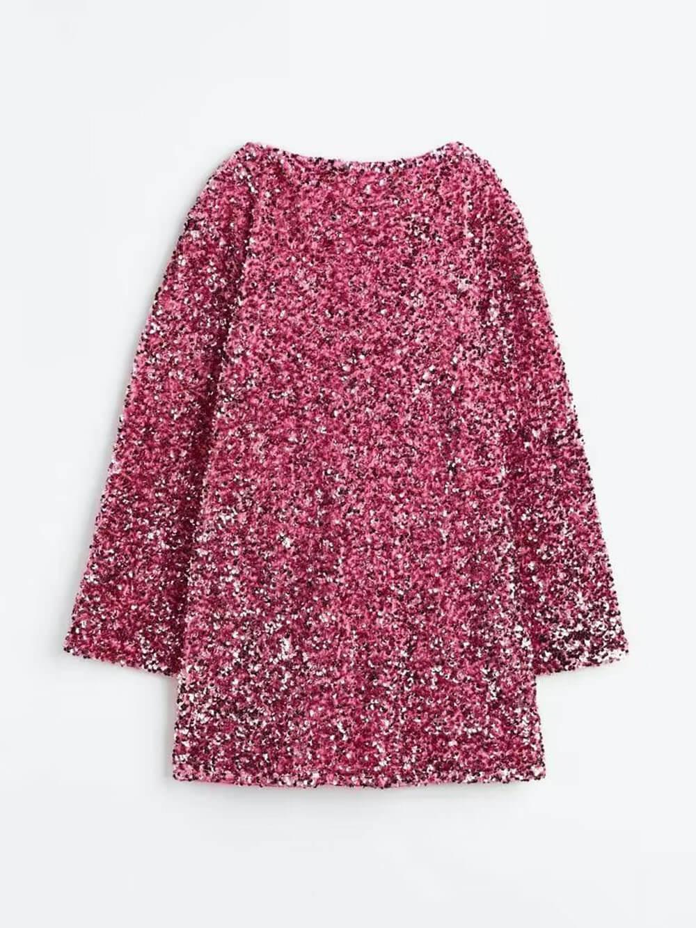 Aurohaya Sequined Tie-back Dress