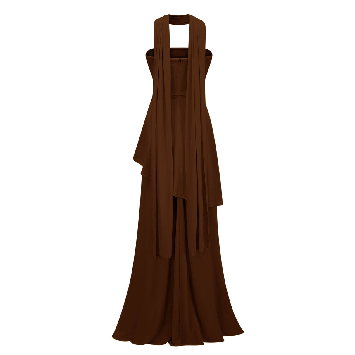 Aurohaya Solène Off-Shoulder Ruched Maxi Gown
