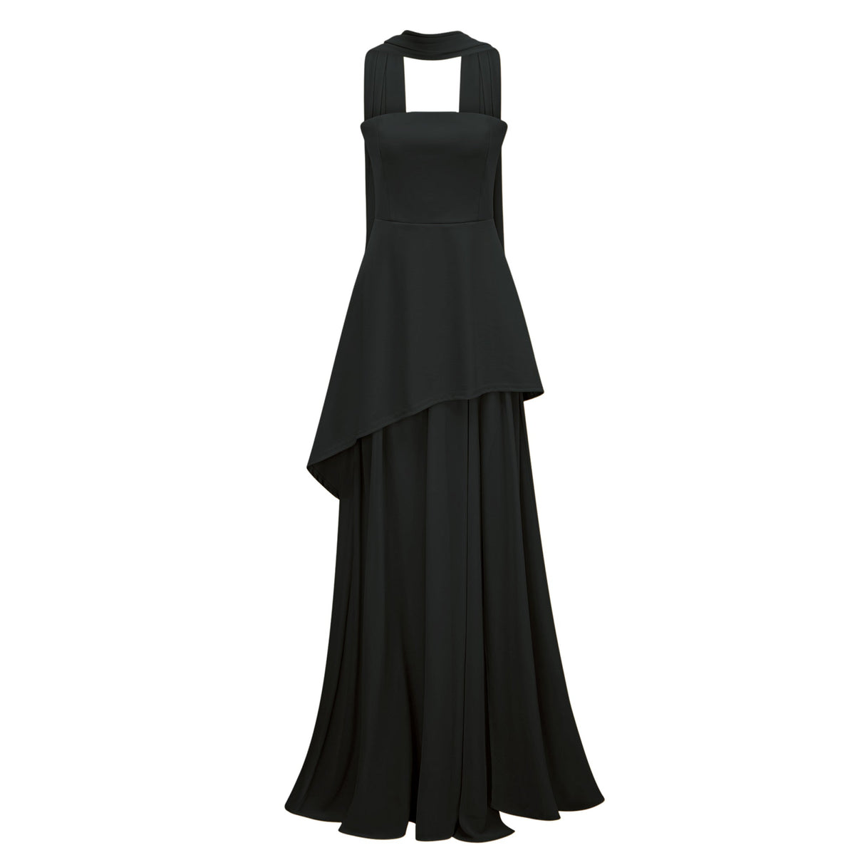 Aurohaya Solène Off-Shoulder Ruched Maxi Gown