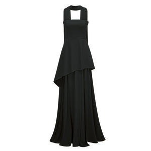 Aurohaya Solène Off-Shoulder Ruched Maxi Gown