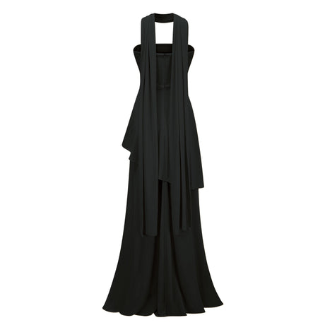 Aurohaya Solène Off-Shoulder Ruched Maxi Gown