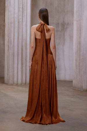 Aurohaya Uranie Gathered Maxi Dress