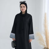 Splicing Elegant Abaya Dress for Women