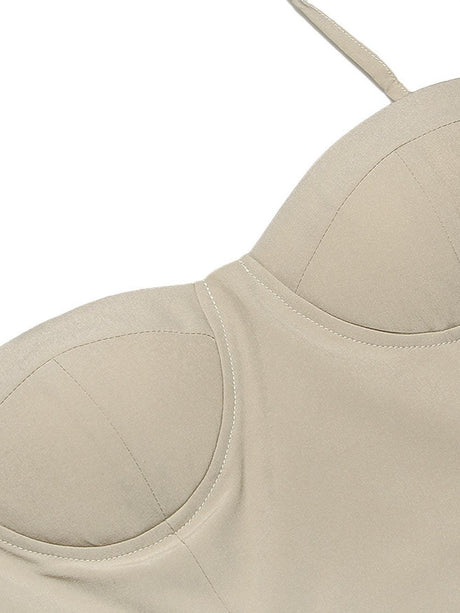 Aurohaya Sexy Sling Midi Dress