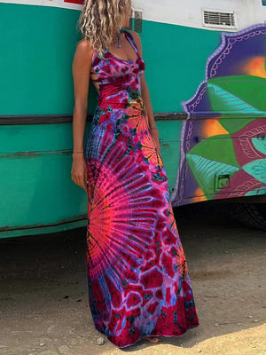 Aurohaya Halter Strapless Dress Red