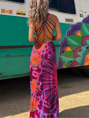 Aurohaya Halter Strapless Dress