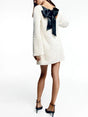 Aurohaya Sequined Tie-back Dress White