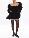 Robin Velvet Sweetheart Mini Dress
