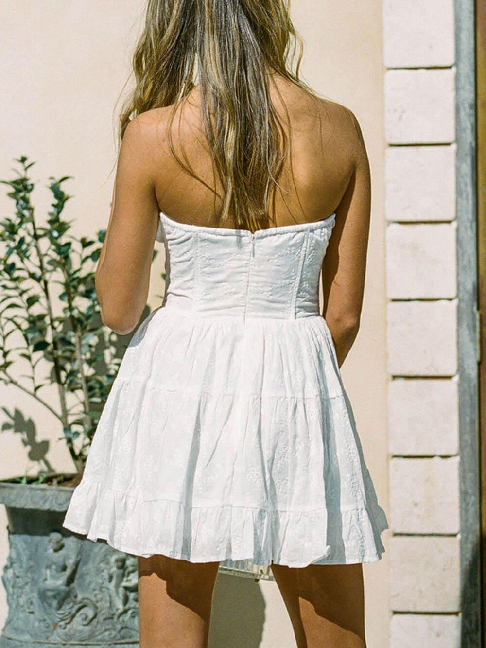 Aurohaya Special Holiday Lace Mini Dress