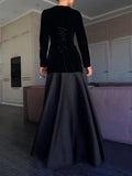 Elegant And Dignified Back-Tie Satin Pleated Paneled A-Line Maxi Dress