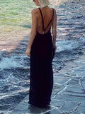 Elegant Backless Maxi Dress