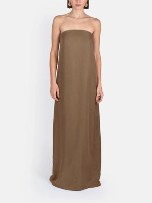 Aurohaya Elegant Irregular Cape Flowing Maxi Dress