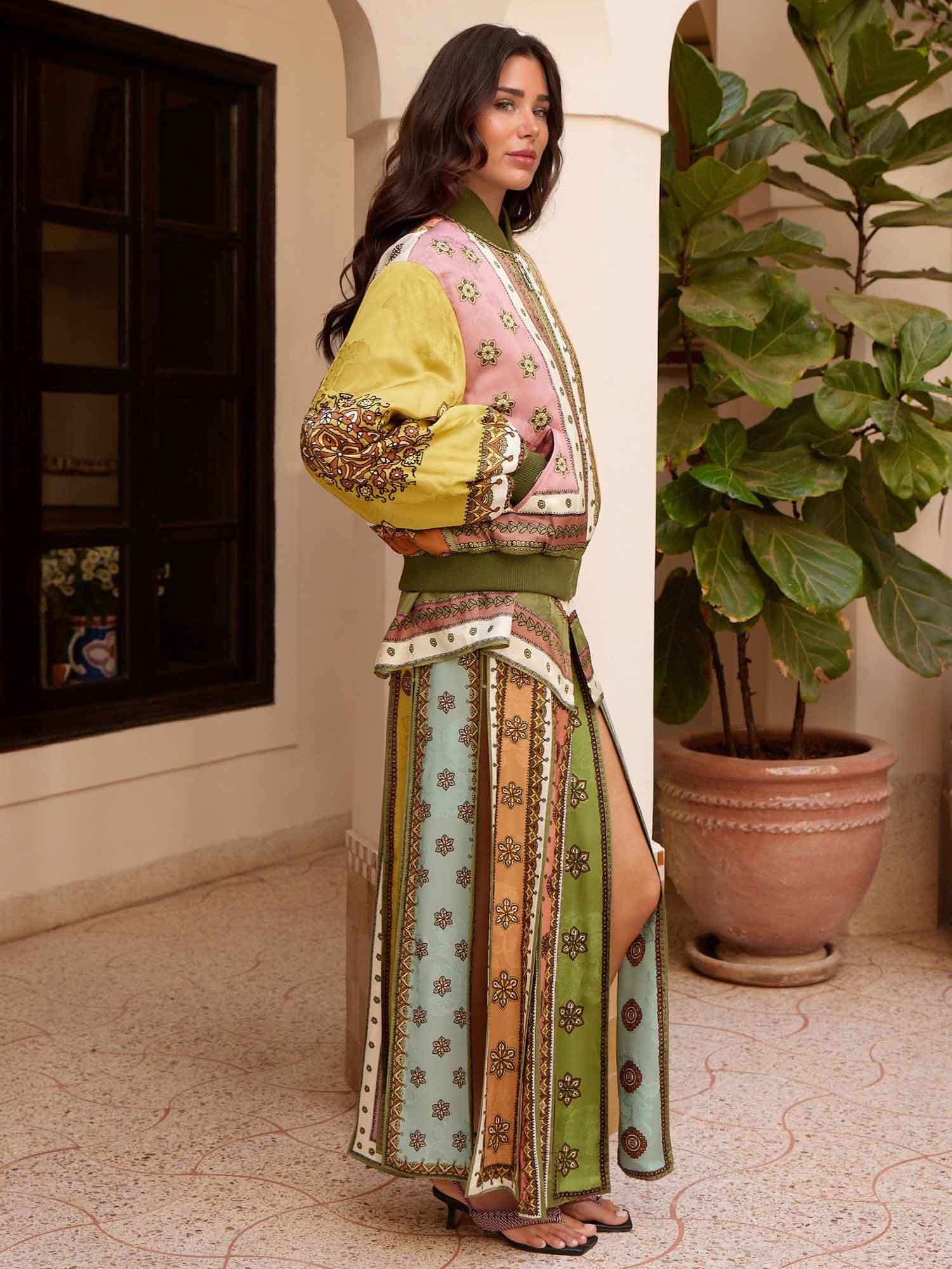 Exquisite Bohemian Print Jacket