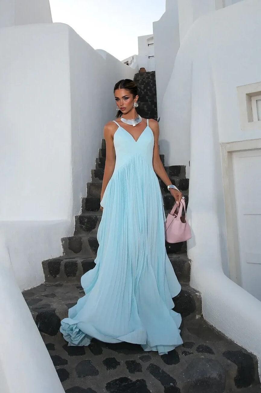 Aurohaya Delicate Glamour in Motion Layered Patchwork Ruched Party Maxi Dress
