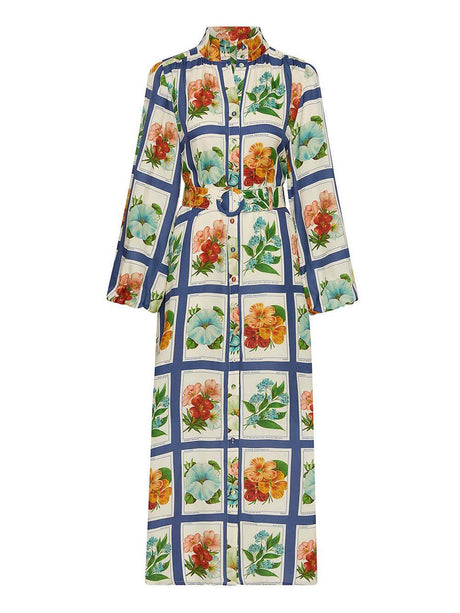 Aurohaya Casual Chic Linen Tie-Waist Maxi Dress