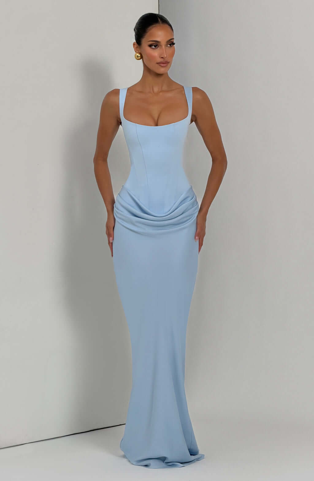 Aurohaya Hortense Sleeveless Square Neck Maxi Dress
