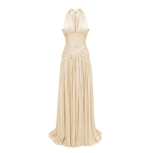 Aurohaya Verdelune Gathered Maxi Dress