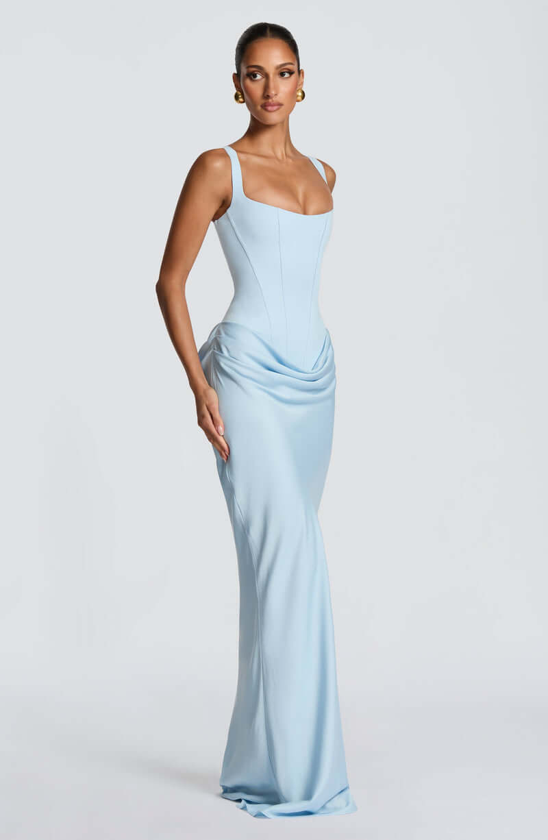 Aurohaya Hortense Sleeveless Square Neck Maxi Dress