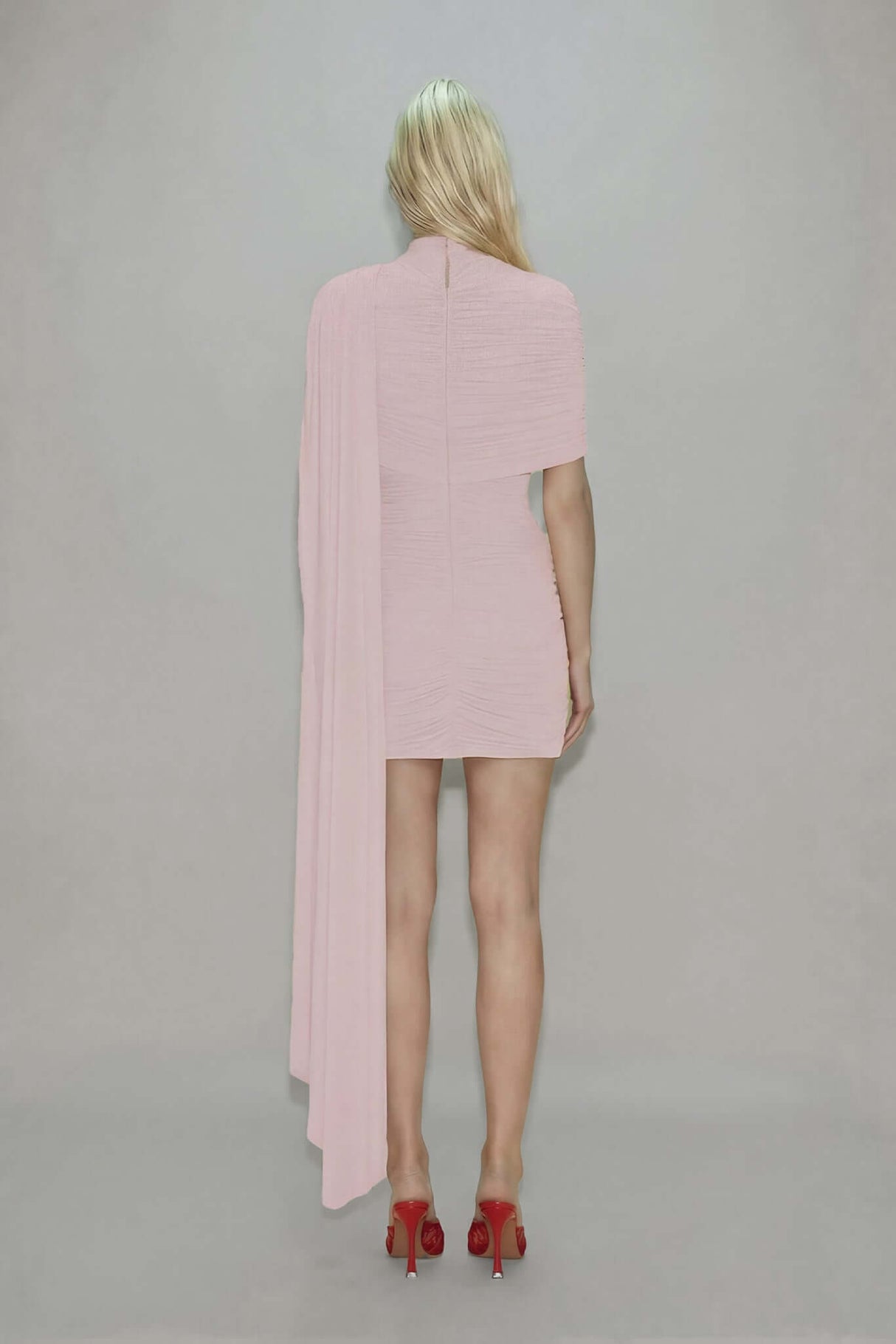 Aurohaya Panorama Ruched Draped Mini Dress