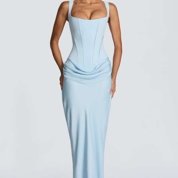 Aurohaya Hortense Sleeveless Square Neck Maxi Dress