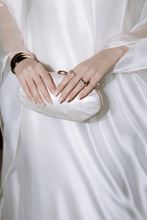 Aurohaya Glace Elegant Sheer Cape Layered Maxi Dress