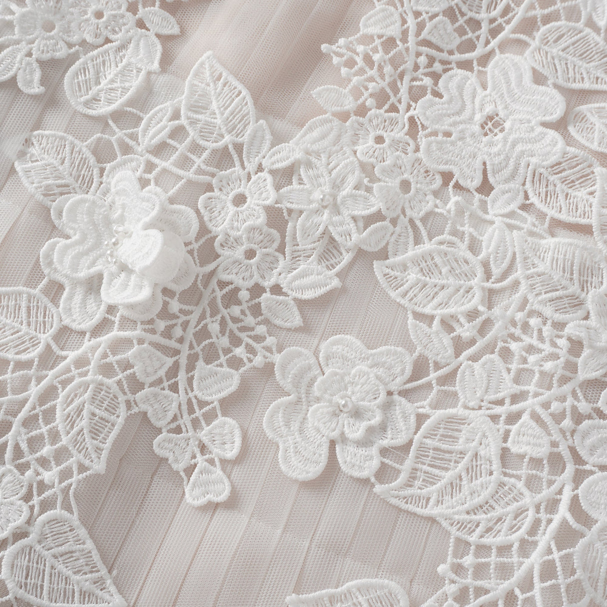 Aurohaya Annabelle Flower-appliqué Tulle Midi Dress