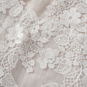 Aurohaya Annabelle Flower-appliqué Tulle Midi Dress
