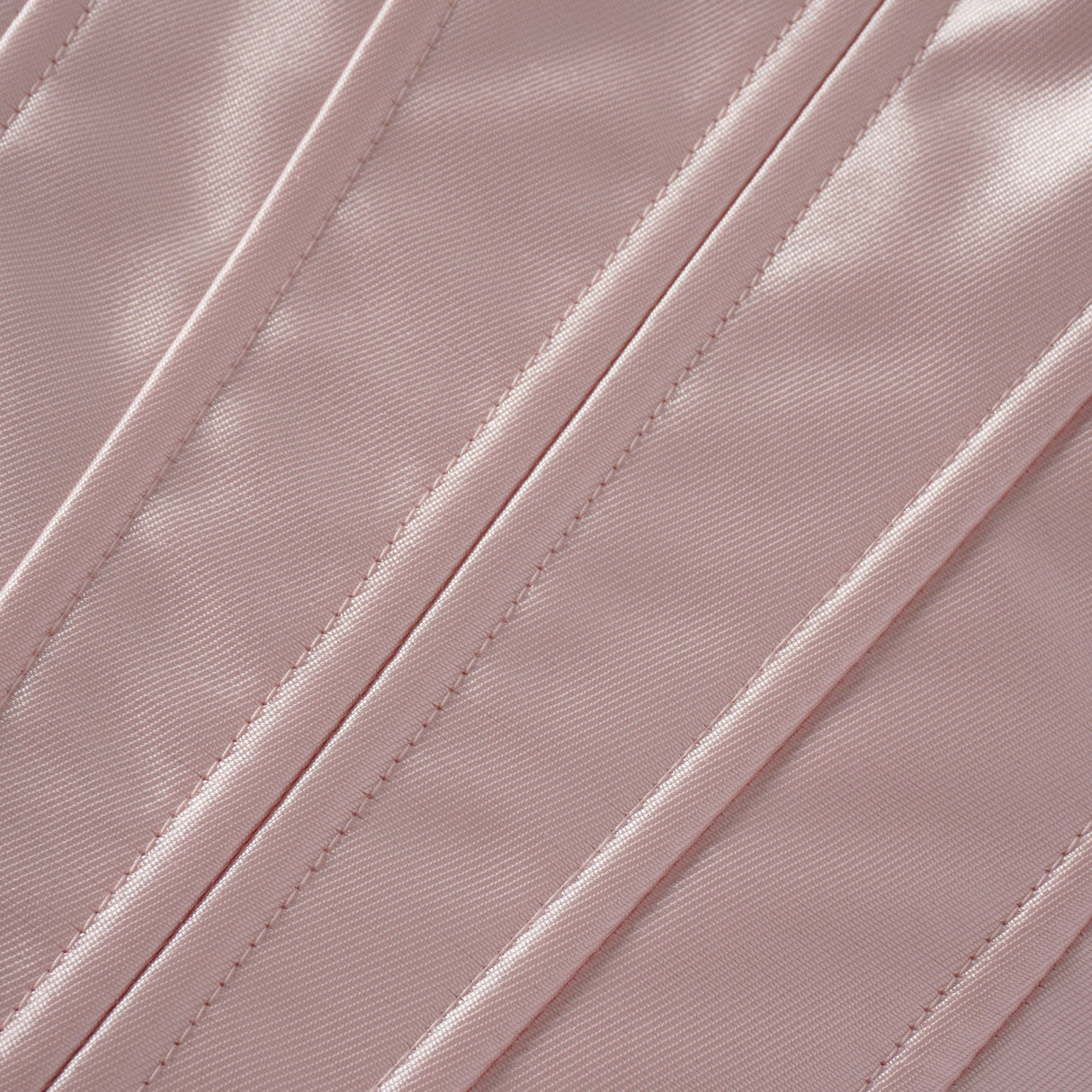 Aurohaya Laurine Pink Ruffled Satin Mini Dress