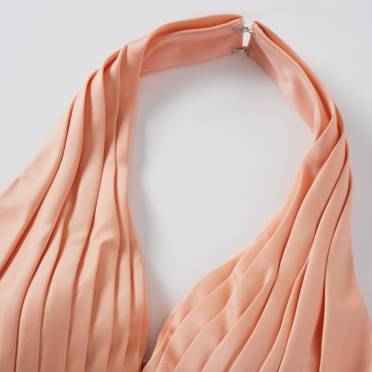 Aurohaya Aurélie Orange Halterneck Mermaid Maxi Dress