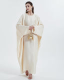 Elegant Satin Maxi Butterfly Abaya Crystal-Embellished Modest Dress