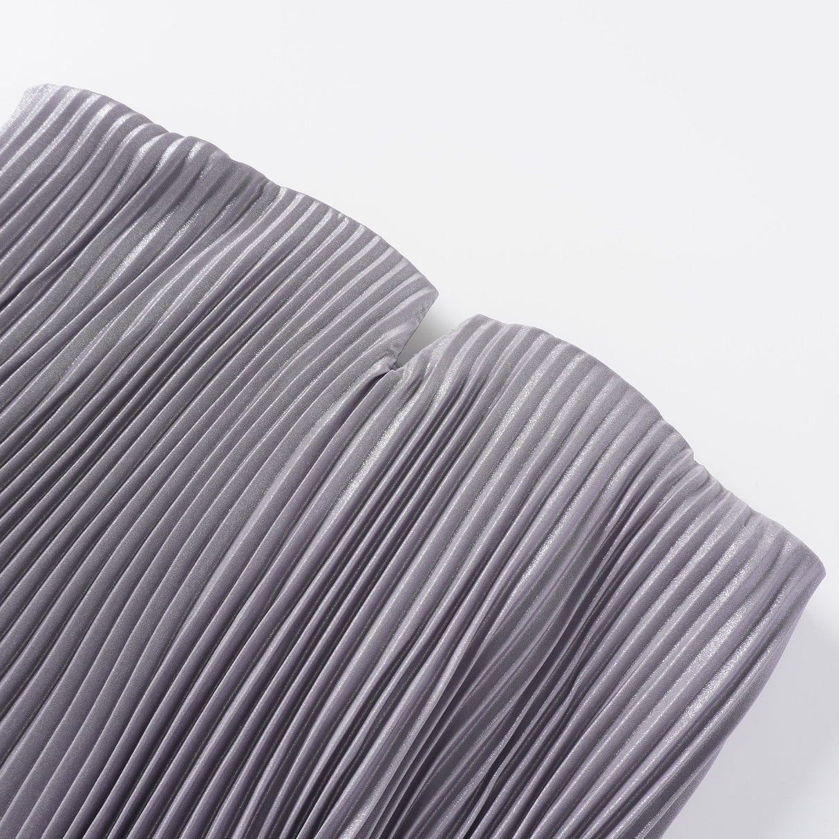 Aurohaya Satiné Purple Fully-pleated Maxi Dress