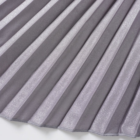 Aurohaya Satiné Purple Fully-pleated Maxi Dress