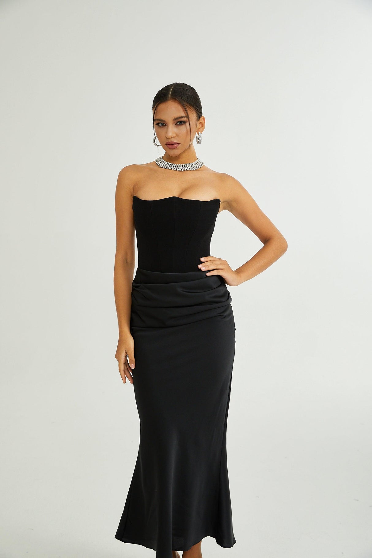 Aurohaya Aurore Off-Shoulder Maxi Dress