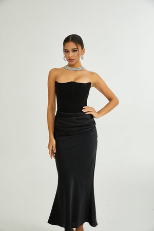 Aurohaya Aurore Off-Shoulder Maxi Dress