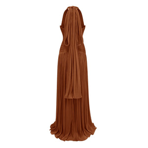 Aurohaya Uranie Gathered Maxi Dress