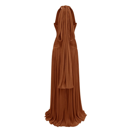 Aurohaya Uranie Gathered Maxi Dress