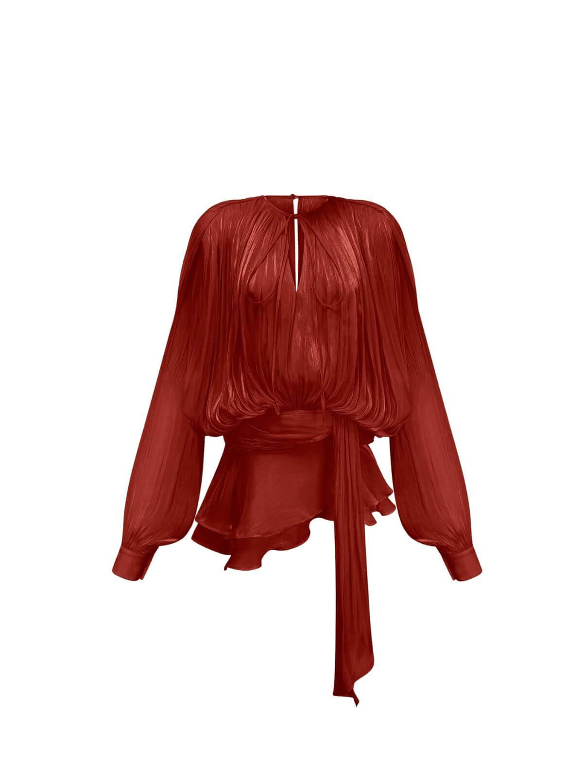 Aurohaya Amélie Fully Pleated Ruffled Mini Dress